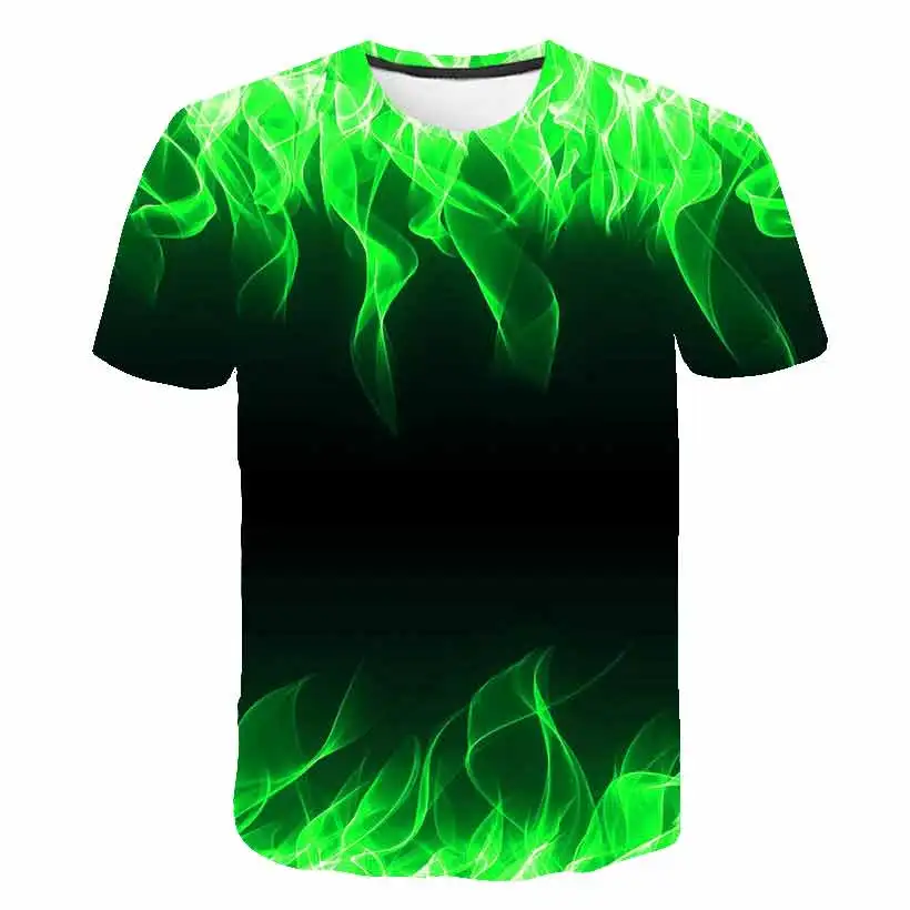 

Flame 2024 New Fashion T Shirts Clothing Summer Cartoon Causal Clothes Kids Short Sleeves Round Collar Tee Shirts 1-14 Years Old