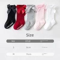 Baby Stuff Newborn Girls  Princess Bow Socks Spring Autumn Cotton Children Socks Non-slip Stockings Infant Accessories  Clothes 2