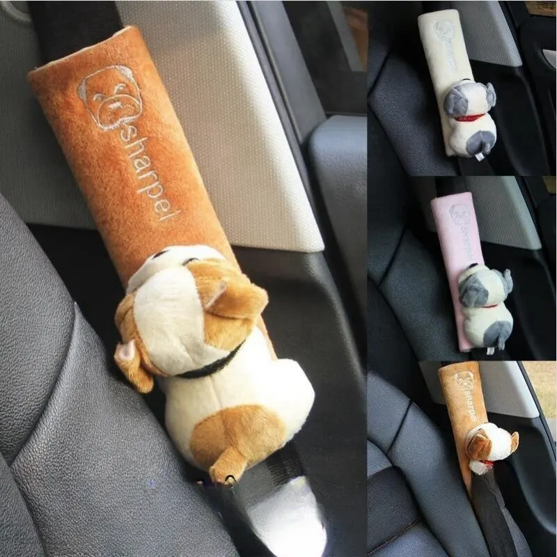 Car Safety Belt Cover Pads Universal Auto PU Leather Shoulder Cushion Protector Vehicle Seat Strap for Women and Children Seat Belt Covers Seat Belt Protector Safety Belt Shoulder Guard 1pcs