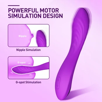 Powerful Clitoris Vibrators Female Sex Toy Clitoral Stimulator Rechargeable Vibrating Dildo Vibrator for Women G Spot Massager 3