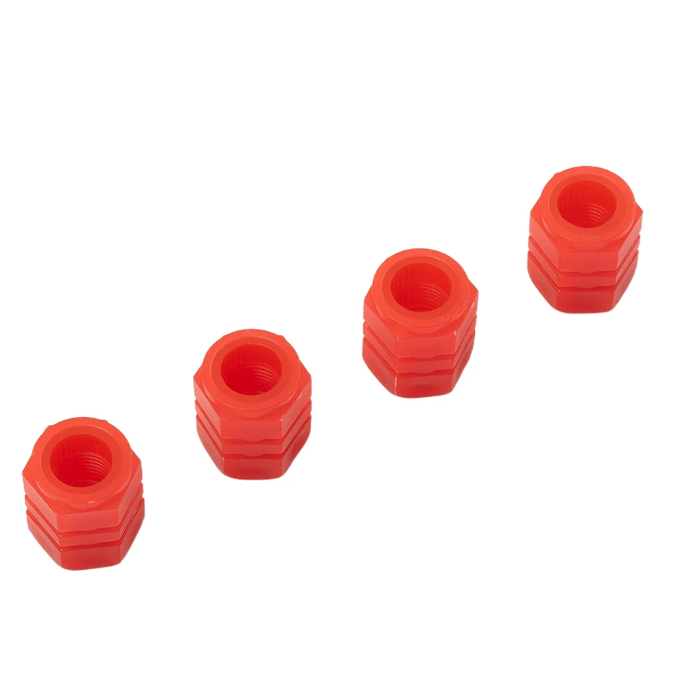 

4Pcs Red Tire Valve Cap Car Wheel Prank Dust Cover Accessories Glow In The Dark Prevent Dust Or Snow In The Valve From Being Eas
