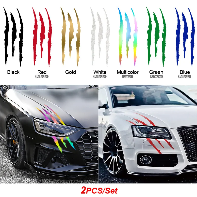 

Car Sticker, Creative Scratch Stripe Claw Marks Car Stickers Vinyl Decal Car Styling Decoration Accessories