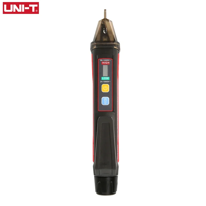 UNI-T 소켓 벽 AC 전압 감지기 표시기, 비접촉 전압 전류 전기 센서 테스트 펜, 24V-1000V UT12E UT12M