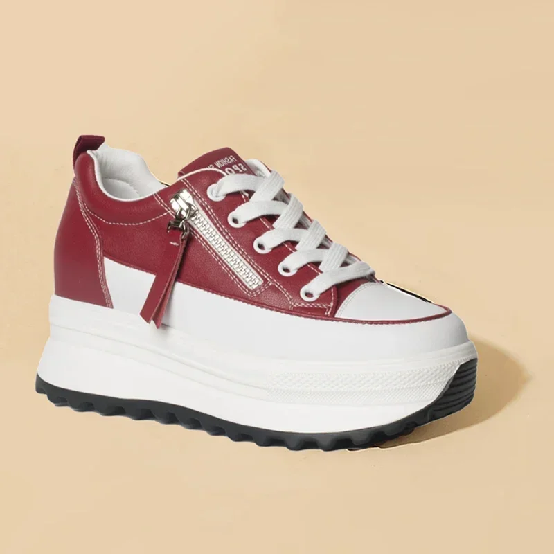 やっぷん Fujin 7cm Genuine Leather Women Casual Shoes 7cm Platform
