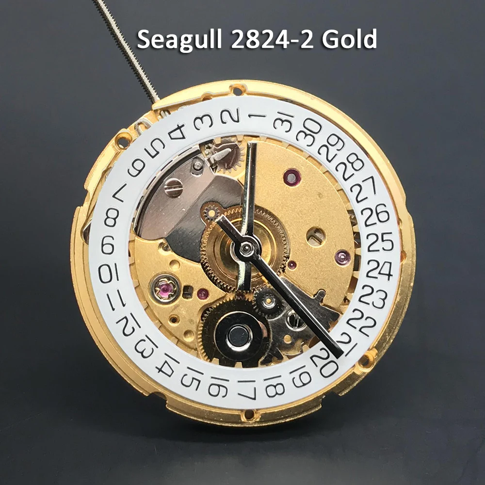 

Seagull Golden Automatic Mechanical Watch Movement Eta 2824 Clone Replacements Parts for 2824-2/PT5000/SW200 High Accuracy Movt