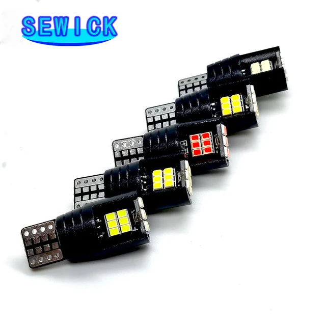 6pcs W5w Led T10 Led Canbus 168 194 Led Bulb 24smd Car Side Marker Light  License Plate Lamp White Blue Yellow Red Pink 12v 6000k - Signal Lamp -  AliExpress