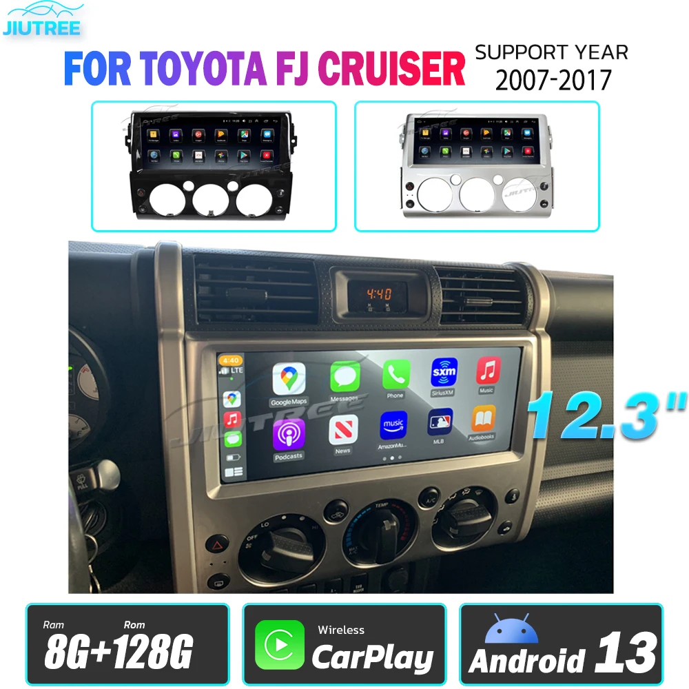 

12.3inch Android13 Car Radio For FJ Land Cruiser 2007 2008 2009-2017 Automotive Multimedia GPS Navigation Carplay Head Unit