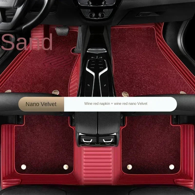 PU Leather + Nano Velvet Car Floor Mat Lincoln CORSAIR 20-22 MKZ Continental Aviator 6 Seat Interior Accessories floor mat,car floor mats,floor mats