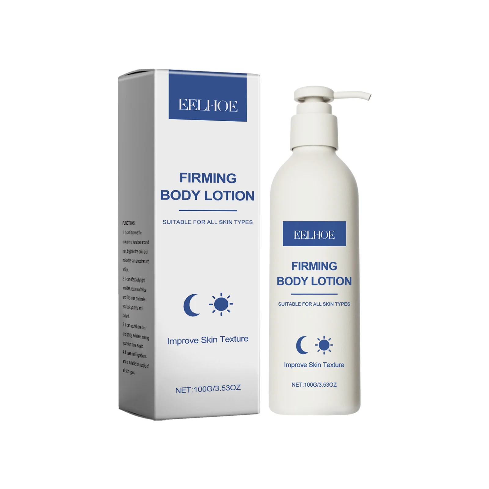 EELHOE Moisturizing Body Lotion Retinol Nourishing Body Cream Shrink Pores Skin Tightening Care Curcuma Extract Skin Cream 100g 2
