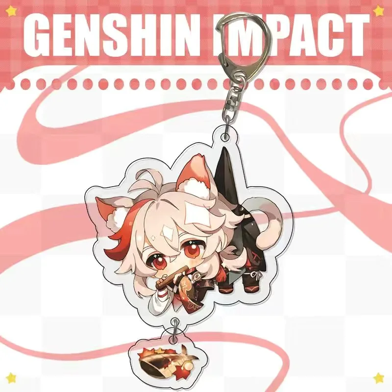 

Anime Acrylic double-layer sandwich pendant Zhongli Pendant Genshin Impact surrounding schoolbag gift