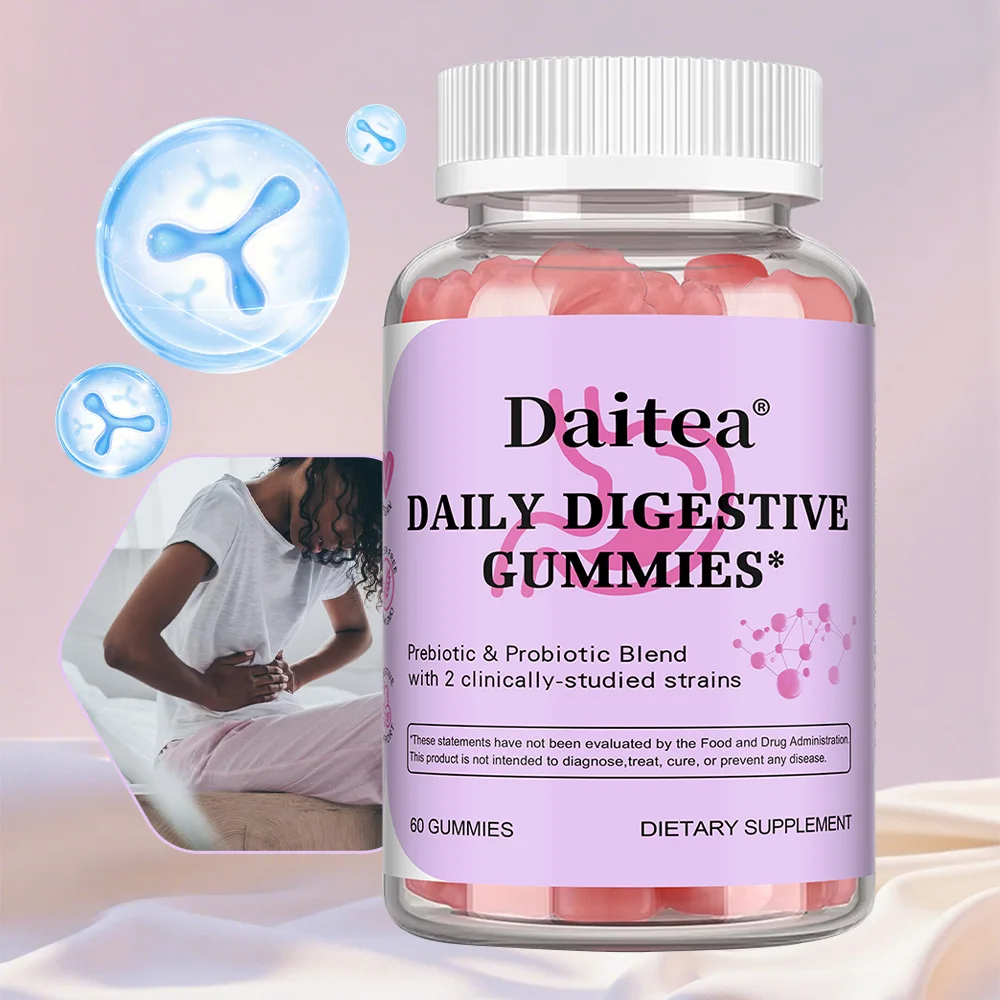 Probiotic + Prebiotic Gummies - Promote Intestinal Health, Enhance Immunity, Balance Flora, and Increase Energy Levels