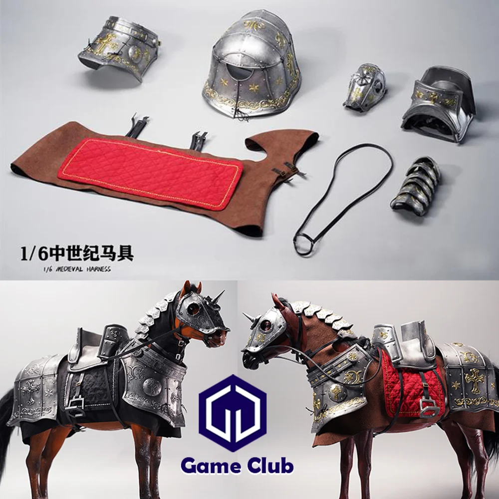 

In Stock JXK125 1/6 Scale Soldier Scene Accessories Medieval Horse Harness Creative Assembly Matching For 12" Horse Figure Model