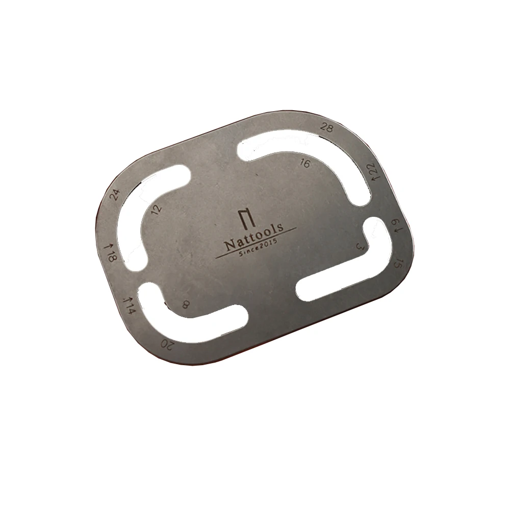 Leather Strap Measure Stencil Template Stainless Steel Watchband Measuring Tool Set leather craft tools