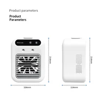 Refroidisseur d'air portable pour dortoir avec humidification, ventilateur électrique, climatiseur mobile de bureau pour petits appareils électroménagers 5