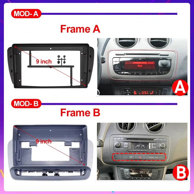Car Radio Car Multimedia Player For Seat Ibiza 2012-2015 2K QLED Android 13 GPS 4G CarPlay Auto Wireless Stereo
