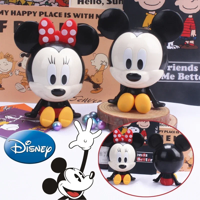 Disney Mickey Minnie Mouse Toy Cake Decoration Cartoon Anime Model Figurine Kids Birthday Party Home Office Desk Ornaments Gift