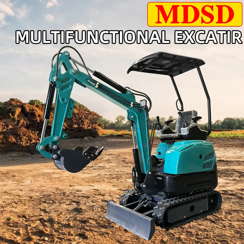 DDP Shipping Small Excavator Hot Selling Farm Orchard Use Excavator Household 1.2 Ton Mini Hydraulic Crawler Excavator EPA Euro5
