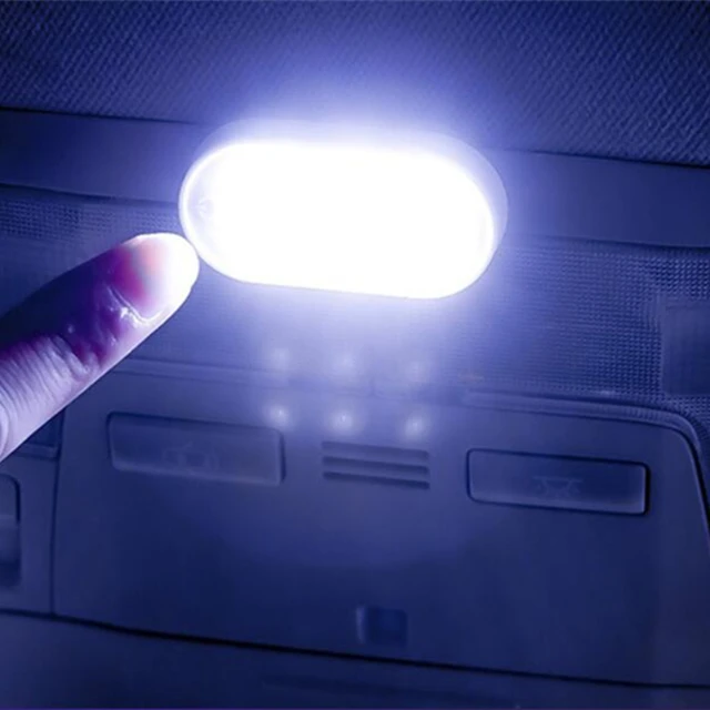 Luz LED para Interior de coche, lámpara de techo con Flash táctil a prueba  de agua, imán para puerta, batería recargable por USB, autocaravana -  AliExpress