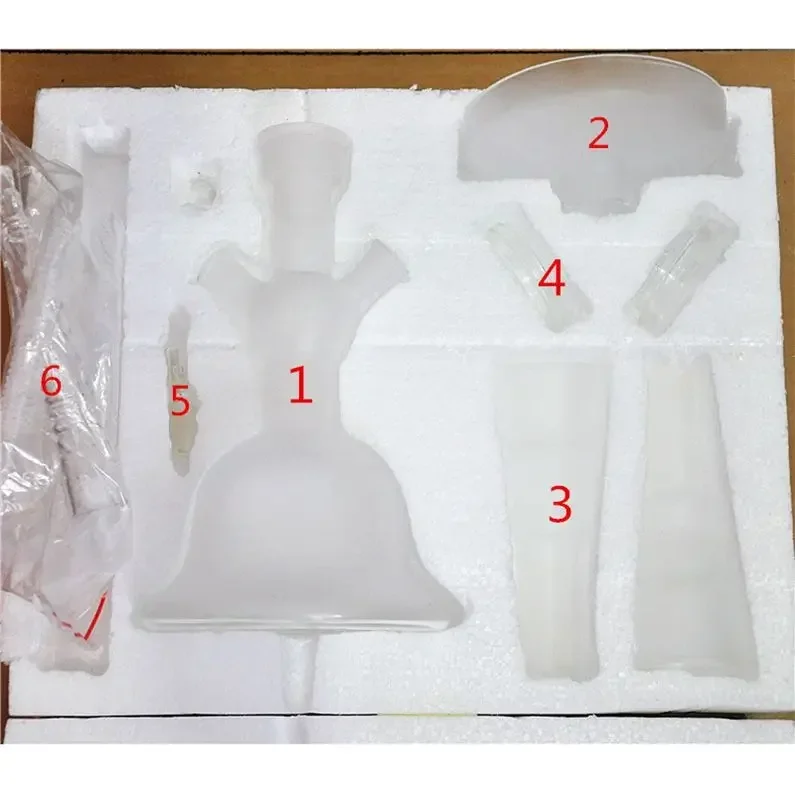 1 X Glass Bottle Hookah Shisha Nargile Chicha Water Pipe Silicone Hose With Foam Box Hookah Accessories hookah set Men gift