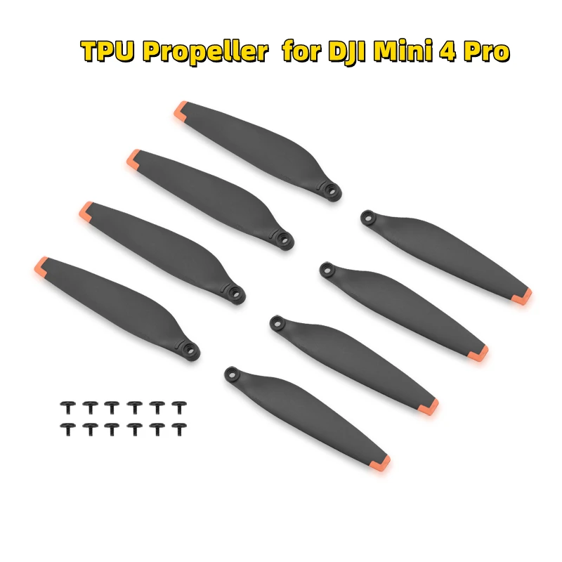 Replacement Propeller TPU for DJI Mini 4 Pro Drone 6030 Light Weight Props Blade Wing Fans Accessory Spare Parts Screw Kits