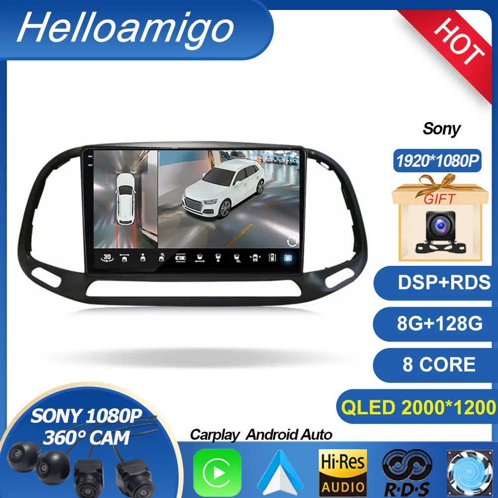 

Автомагнитола для Fiat Doblo 2015, 2016, 2017, 2018, 2019, 2020, GPS, Android 13, 9 дюймов, экран навигации автомобиля, Qled, USB, Wi-Fi, FM