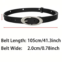 Vintage Belt Moon Star Punk Crescent Decoration Couple Y2k Buckle Metal Gothic Men Women Pu Leather Waistband Jeans Pants Belts 4