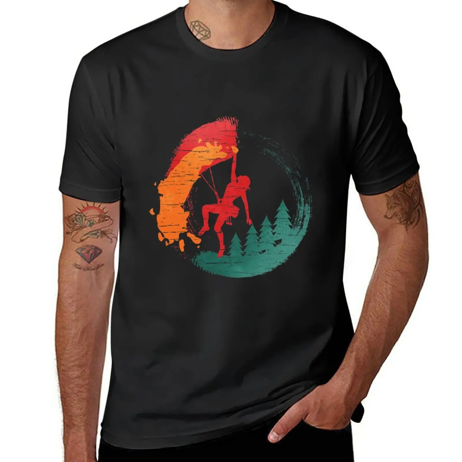 

New Climber, mountaineer, adventurer, woman. T-Shirt Short sleeve oversized t shirts big and tall t shirts for men