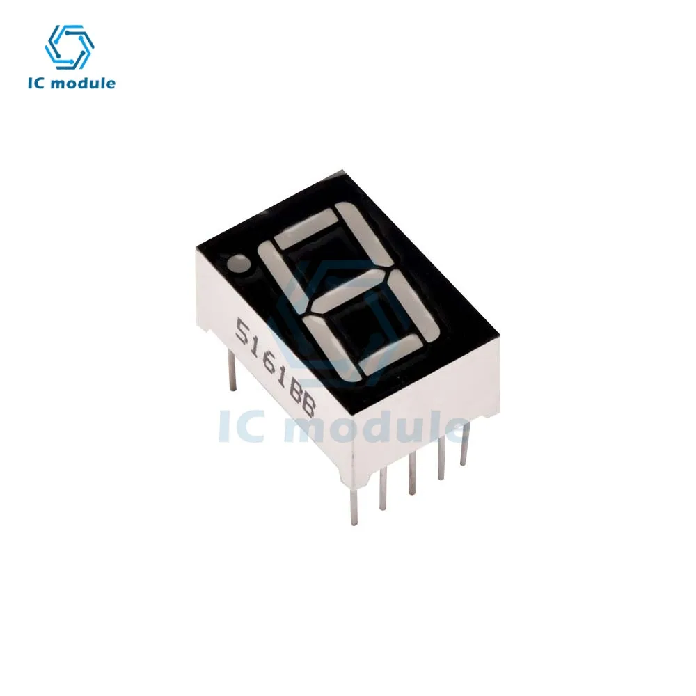 0.56inch LED display 7 Segment Common Cathode 1Bit Digit Tube Blue
