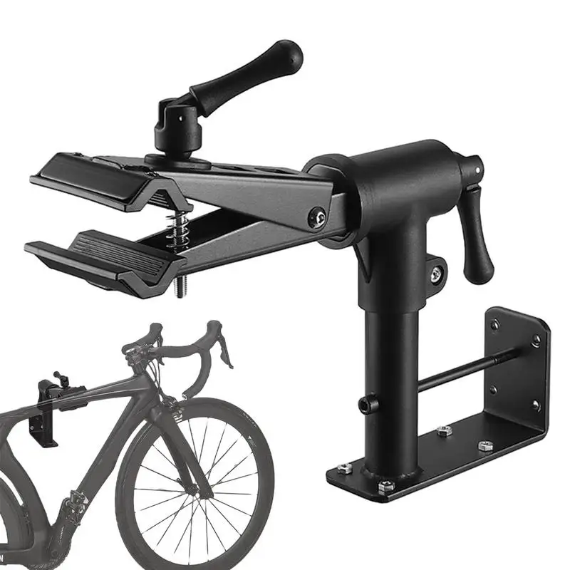 

Wall Mounted Bike Work Stand 2-in-1 Portable Bicycle Mechanics Work Stand Strong Load-bearing Carbon Steel Bicycle Parking Rack