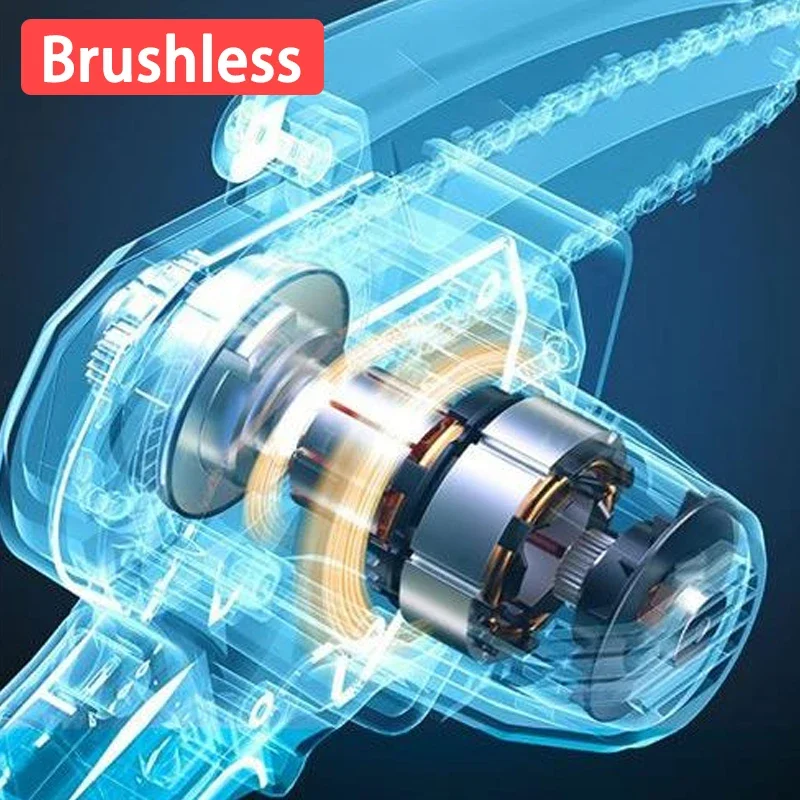 6 Inch Brushless Electric Chain Saw Handheld Chainsaw Tree Wood Cutter Portable Garden Power Tool Compatible Makita Battery mini chainsaw,electric chainsaw,electric saw
