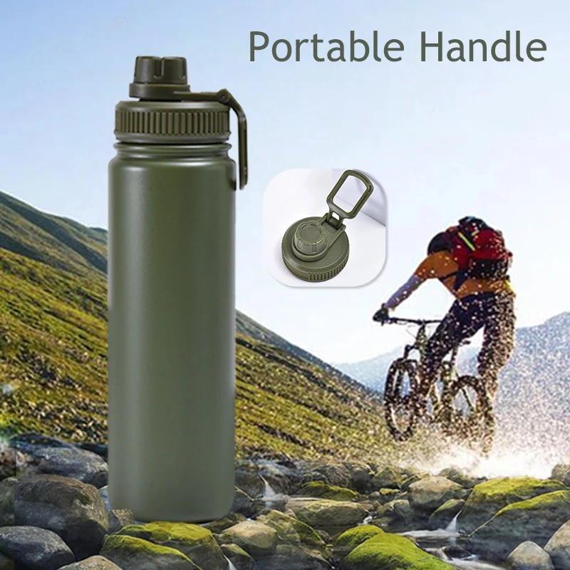 Custom Insulated Water Bottle 550ml 18 OZ Hydroes Stainless Steel Double  Wall Vacuum Wide Mouth Flask for Sport 4 Lids Available - AliExpress