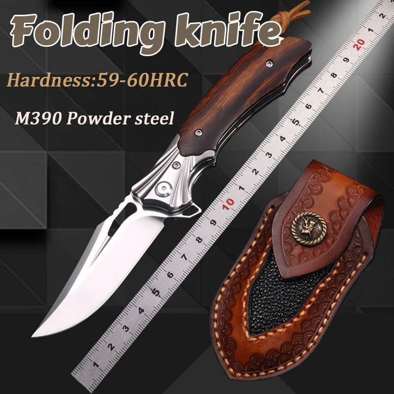 NightStalkerM390HighHardnessSteelDesertIronwoodCampingOutdoor