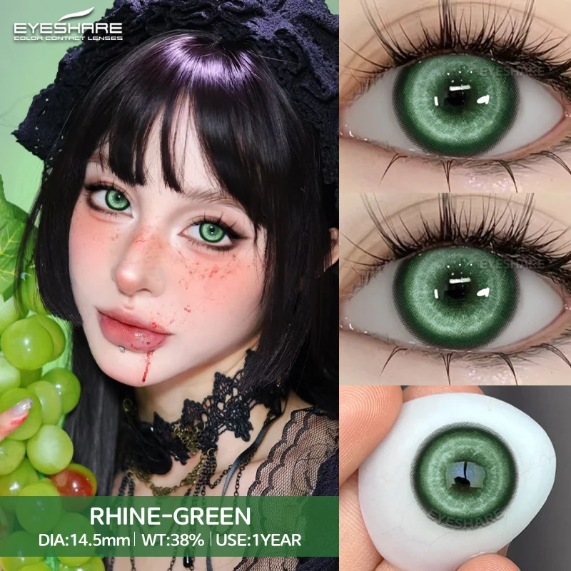 Vibrant Anime Cosplay Color Contact Lenses for Halloween Makeup – Fast Shipping
