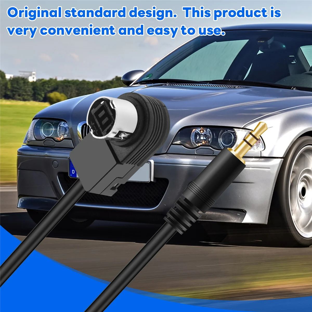 Car 3.5mm Stereo Mini Jack For ALPINE/JVC Ai-NET 4FT 100cm Aux Car Audio Cable Fit for Adapter for Phone