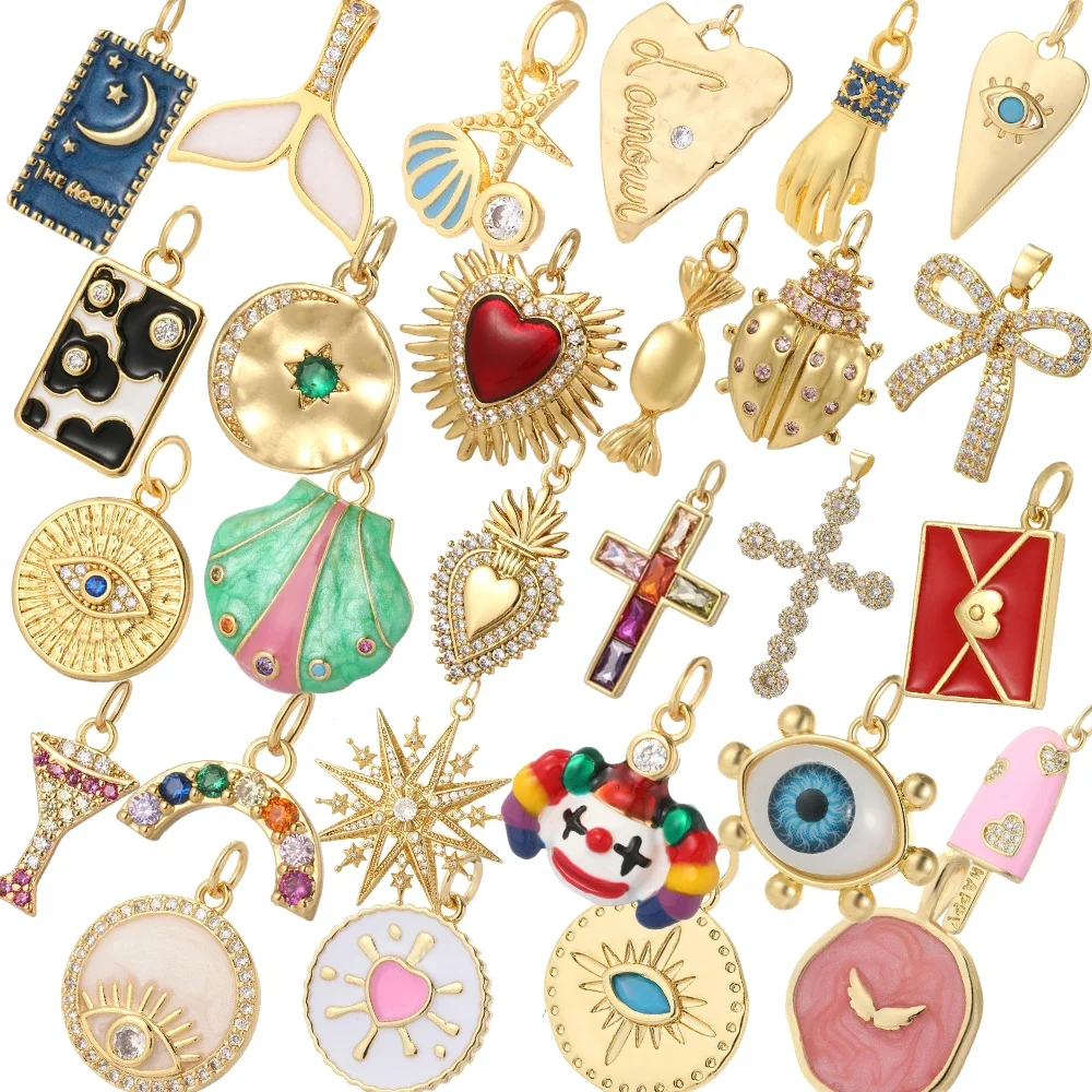 Süße Mond Fliege Halskette für Frauen Boho Kreuz Evil Blue Eye Kragen Diy Anhänger Gold Farbe Edelstahl Kette Hohe Qualität
