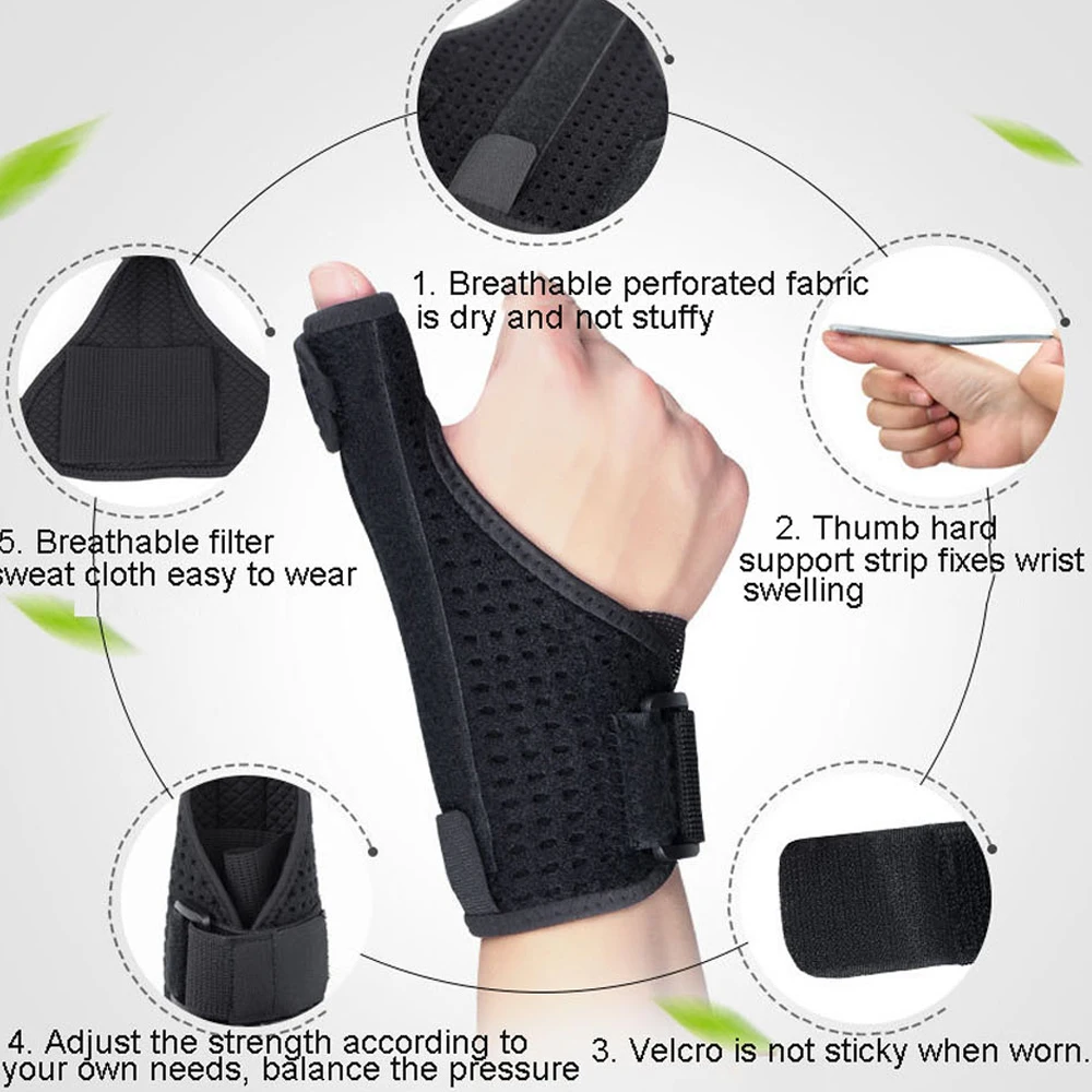 1Pcs Elastic Wrist Brace Thumb Support Spica Splint Brace Carpal Tunnel Thumb Stabilizer Hand Arthritis Compression