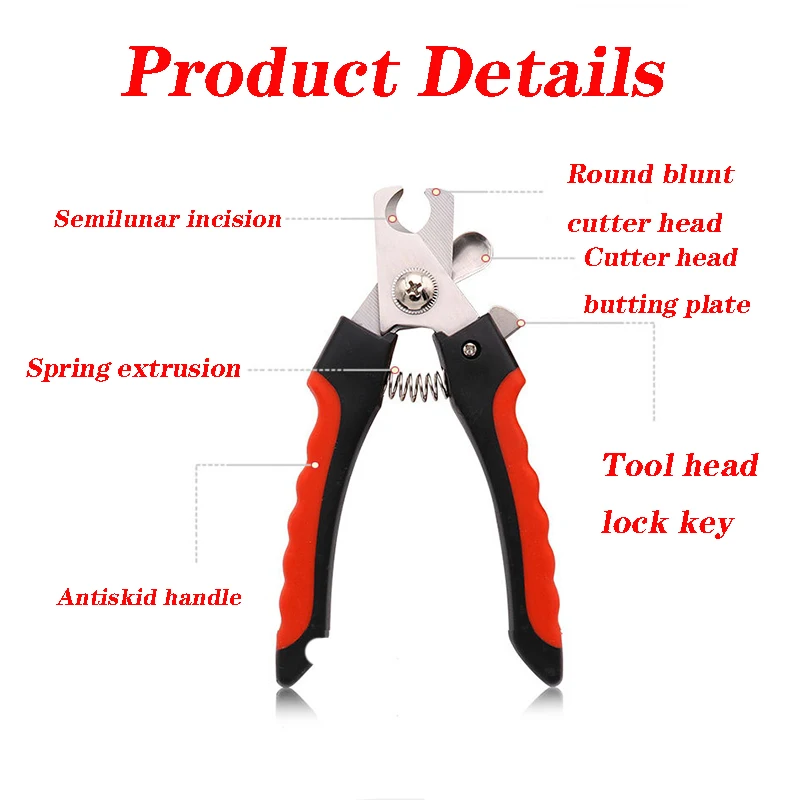 Pet Nail Clippers Large Dog Nail Clippers Multifunctional Teddy Cat Scissors Two-piece Set Dog