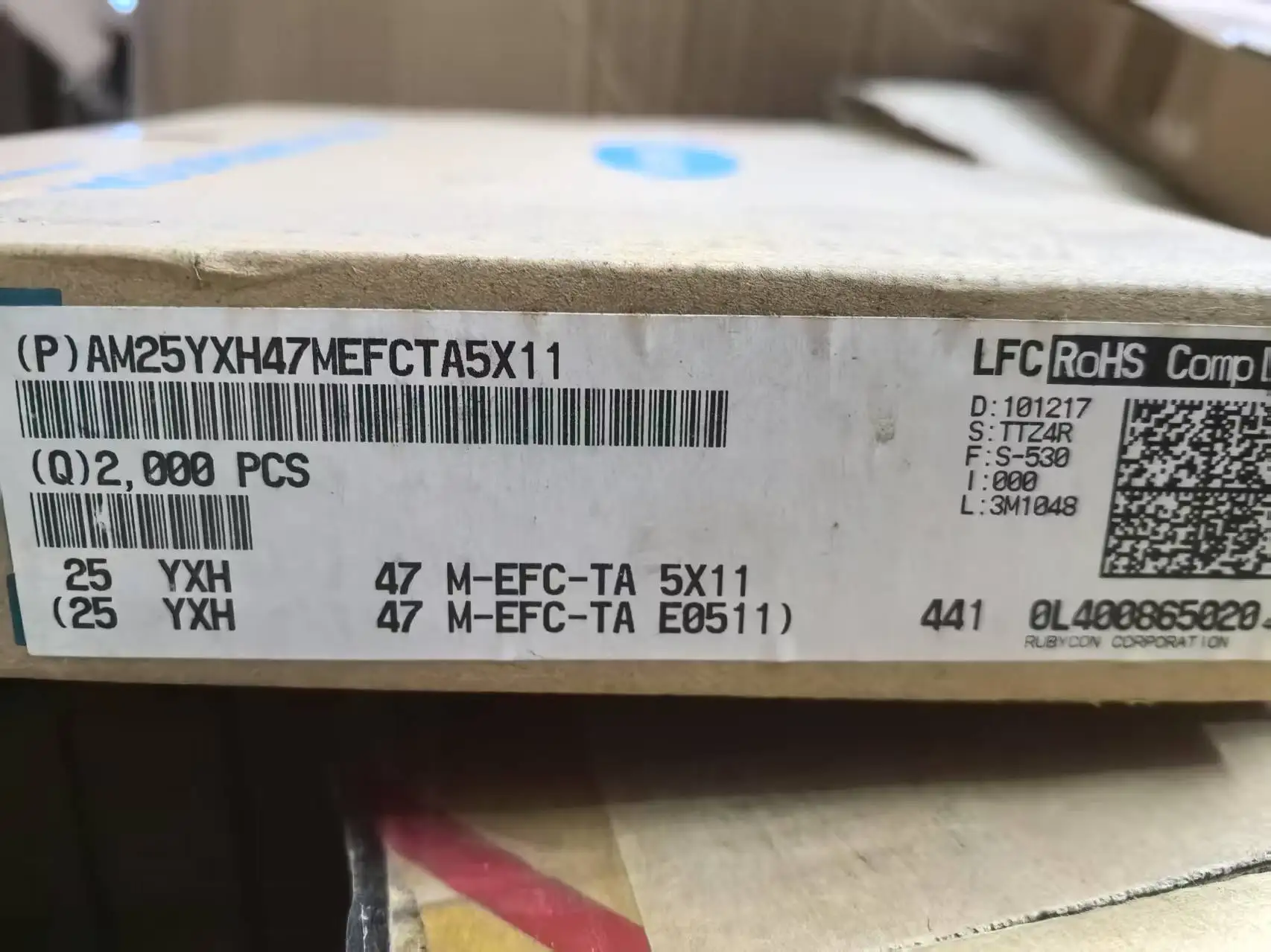 2025 RUBYCON YXH 25V47UF 5x11MM Elektrolytkondensator 47uf 25v yxh 47uF/25V Hochfrequenz niedriger Widerstand lange Lebensdauer – Detail 2