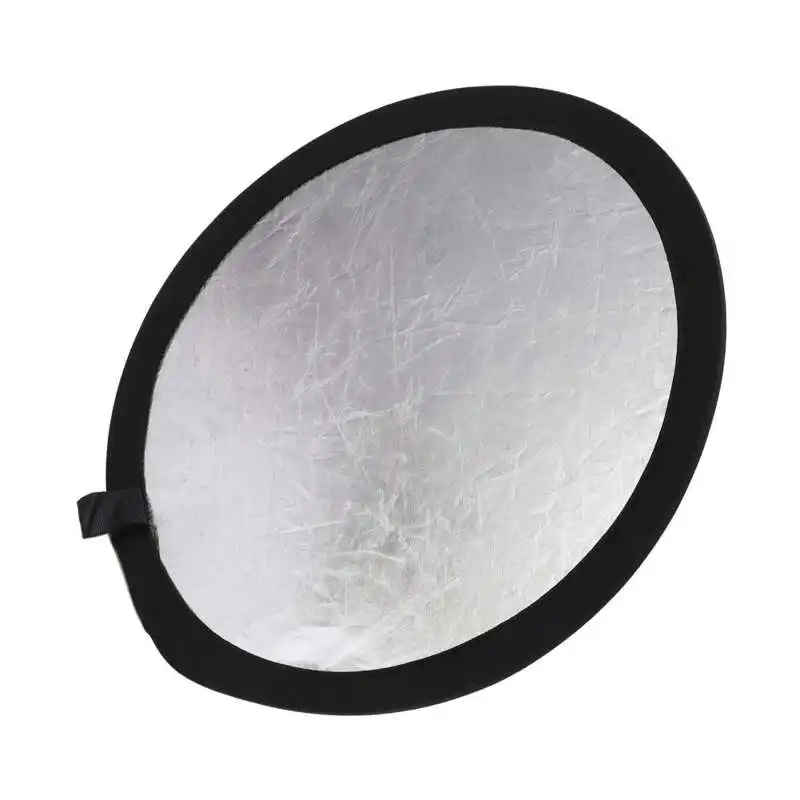 가벼운 라운드 사진 반사판 접이식 탄성 스틸 스프링 프레임 2 in 1 Reflector for Portrait Photography for Portrait
