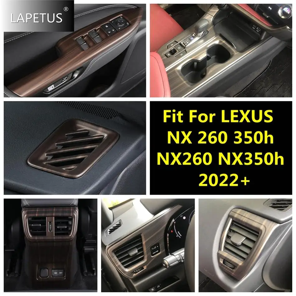 

Window Lift Button / Gear Shift / Air Outlet Cover Trim For LEXUS NX 260 350h NX260 NX350h 2022 2023 Wood Grain Car Accessories