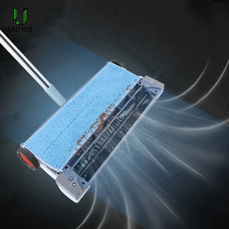 Electric Floor Sweeper Cordless Vacuum Broom Hand Push Carpet Sweeper Rechargeable Portable Vacuum Cleaner Mop