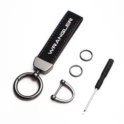 Elegant Solid Color Keychain - Stylish Accessory (Black for WRANGLER)