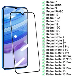 9D Full Tempered Glass Screen Protector - Black (Redmi Note 13 5G)