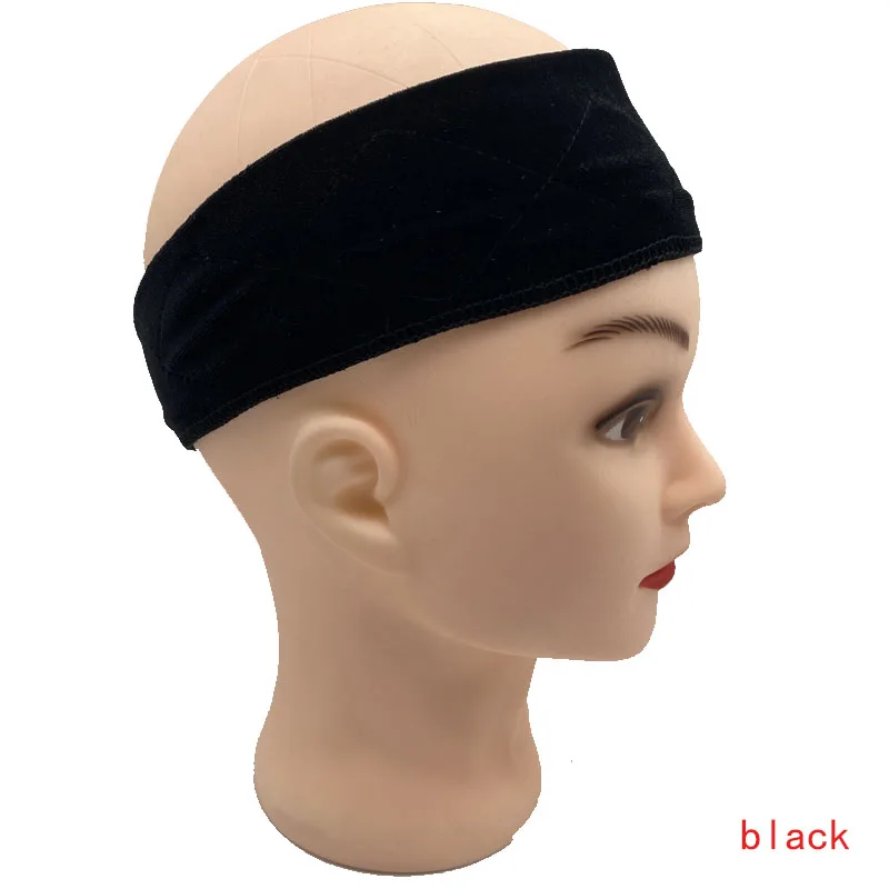Non-slip Soft Velvet Women Wig Grips Headband Women Velvet Wig Adjustable Fasten Grip Band For Wig 2