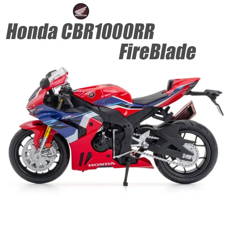 1:12 Scale Alloy Diecast Motorcycle Toy - Miniature Model with Steering Wheel, Perfect