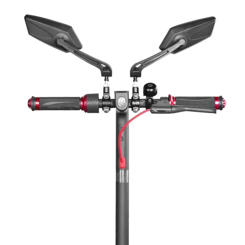1/2 stücke Fahrrad Rückspiegel Elektrische Roller Rückspiegel Seite Spiegel Universal für Motorrad Elektrische Roller Fahrrad – Detail 38