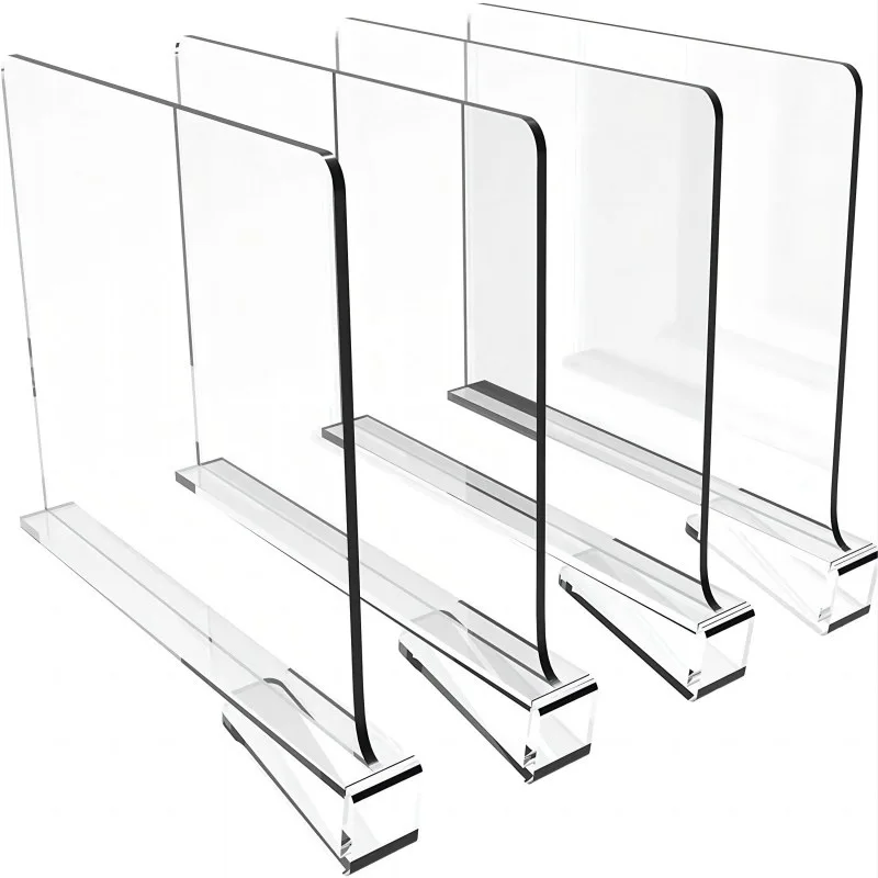Wardrobe Layered Partition Transparent Acrylic Partition Split Storage Cabinet Erect Layered Shelf Plug-in Type #3968 5