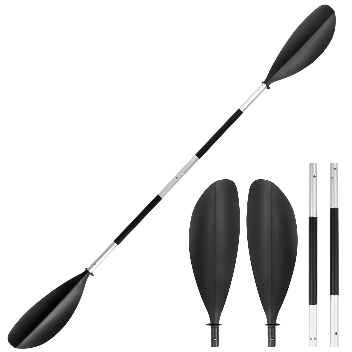 4-Piece Quick Release Asymmetrical Kayak Paddle Board Water Sports paddle for kayak inflatable boat sup board stand крепление digitalfoto dji ronin s qucik release mounting board plate rs m01