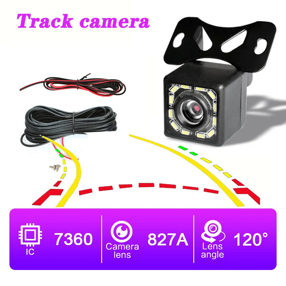 Reversing camera head HD night vision driving recorder car rearview car universal wide-angle image camera probe For Alidesheng