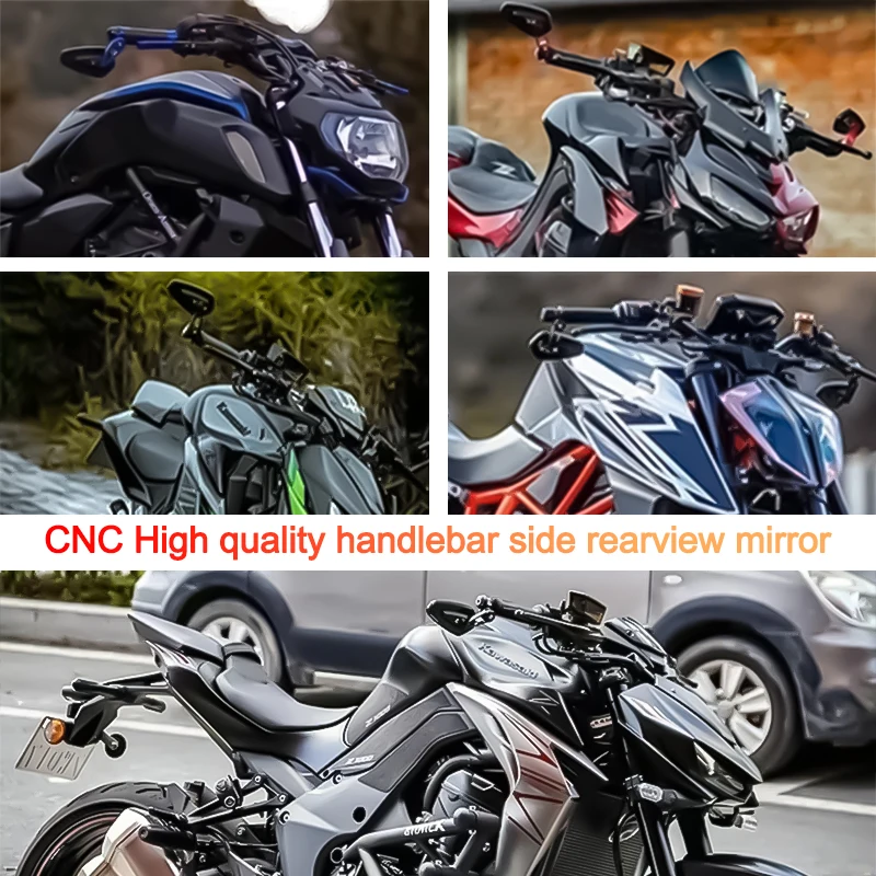 1290 SUPER DUKE R 2024-2025 오토바이 조정 가능한 핸들 바 백미러 7/8 CNC 알루미늄 회전식 측면 후면 거울